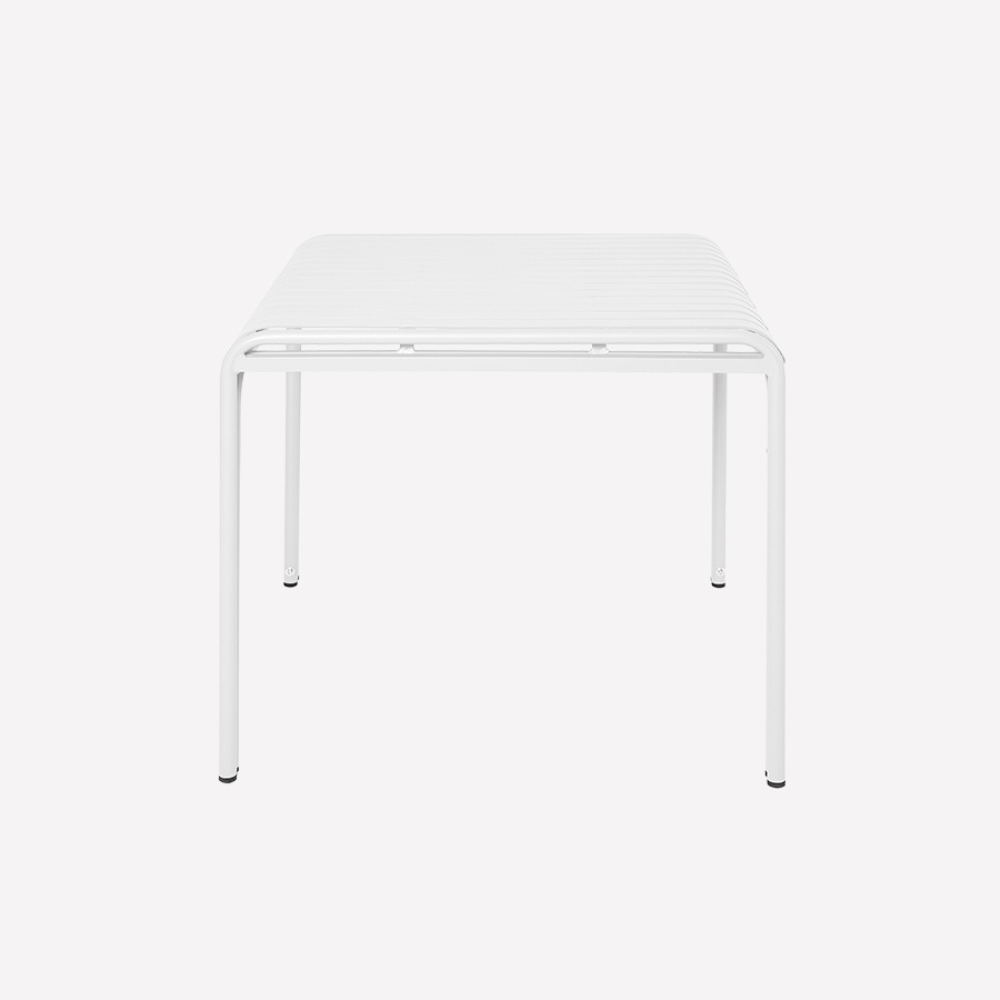 알루미늄 야외용 스퀘어 테이블 카페 테라스 정원 매장용 업소용 홈카페 80x80cm, 화이트+파라솔 홀더 - 상세 이미지 3