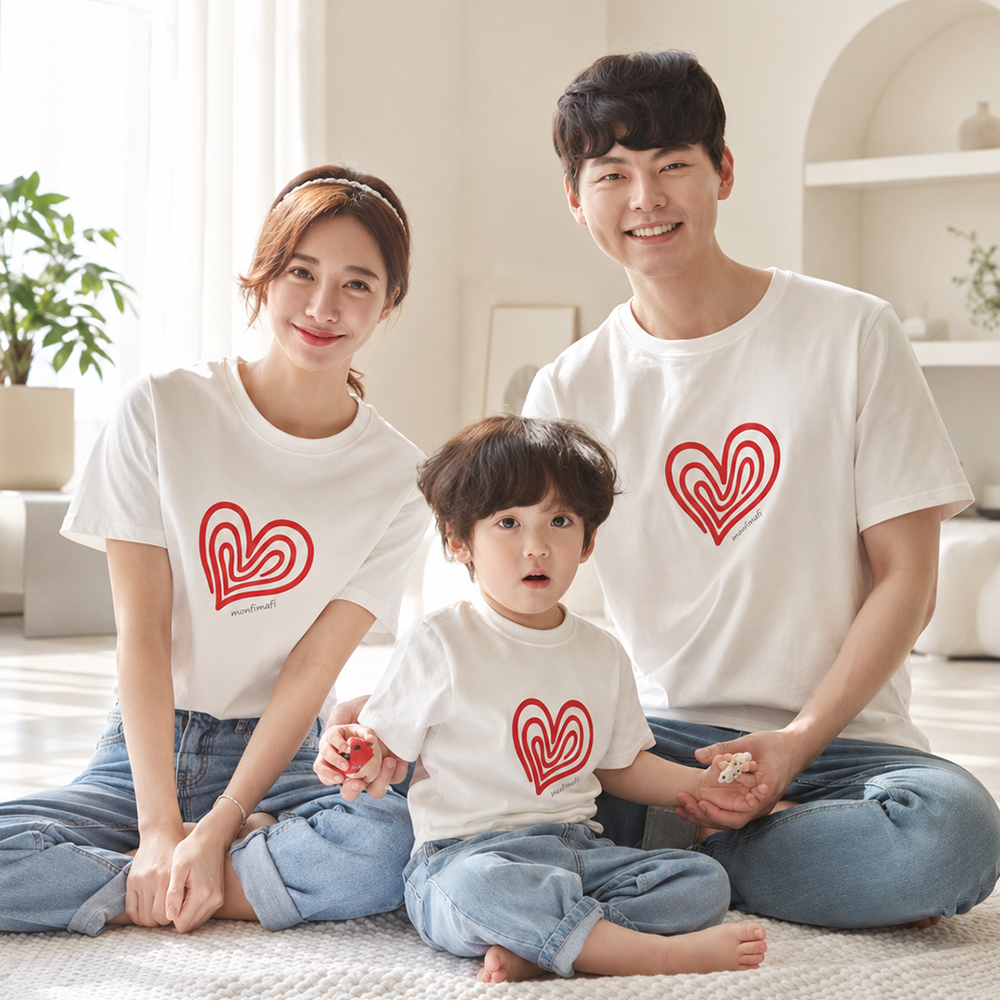 가족티 사진의상 단체 여행 패밀리룩 돌잔치 촬영 몽피마피 하트랑 환갑 칠순 이미지 6