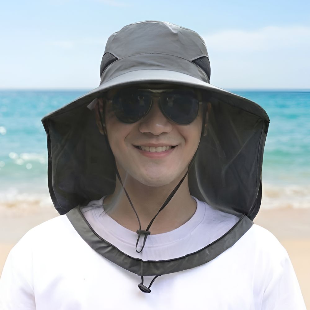 벌레퇴치모자 방충모자 배스낚시 쏘가리 얼굴망 벌초 모기 - 상세 이미지 3