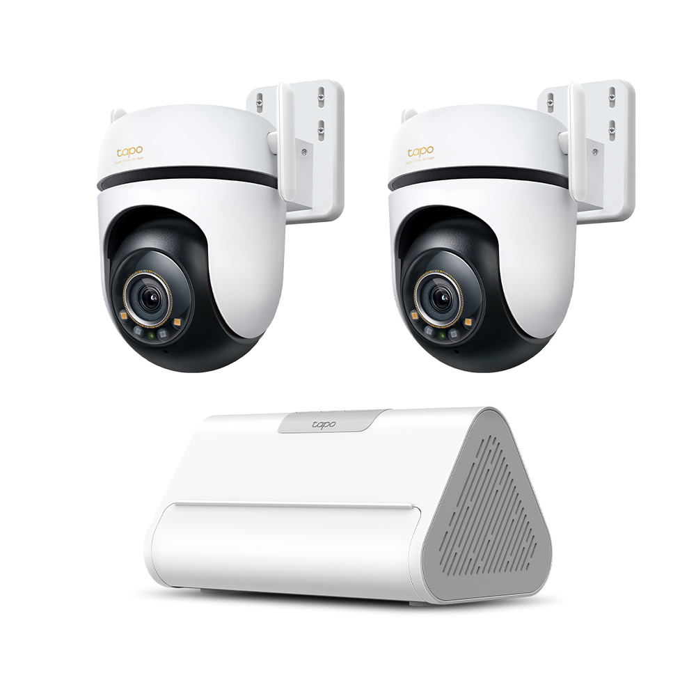 실외 500만화소 풀컬러 회전 카메라(Tapo C530WS) + 허브(Tapo H500) Set 회전형 풀컬러 실외 카메라 CCTV - 상세 이미지 2
