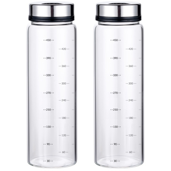 3단조절 내열유리 양념병 2P 세트 500ml - 상품 이미지