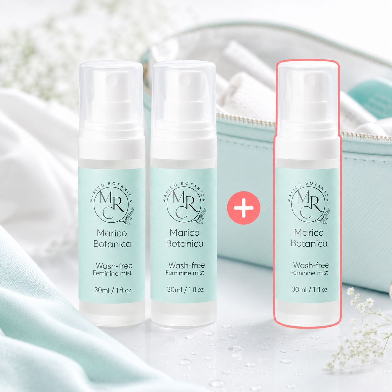 [공식판매처] 마리코랩 청감 페미닌 미스트 휴대용 여성청결제 30ml, 3개 - 상품 이미지