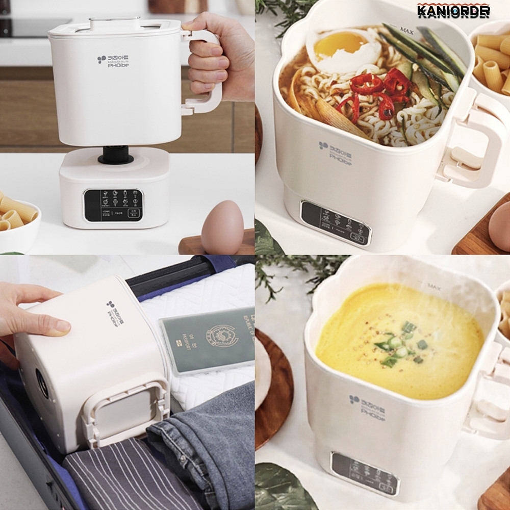 캠핑 멀티 쿠커 라면 커피 포트 해외 여행용 물 끓이는 기계 - 상품 이미지