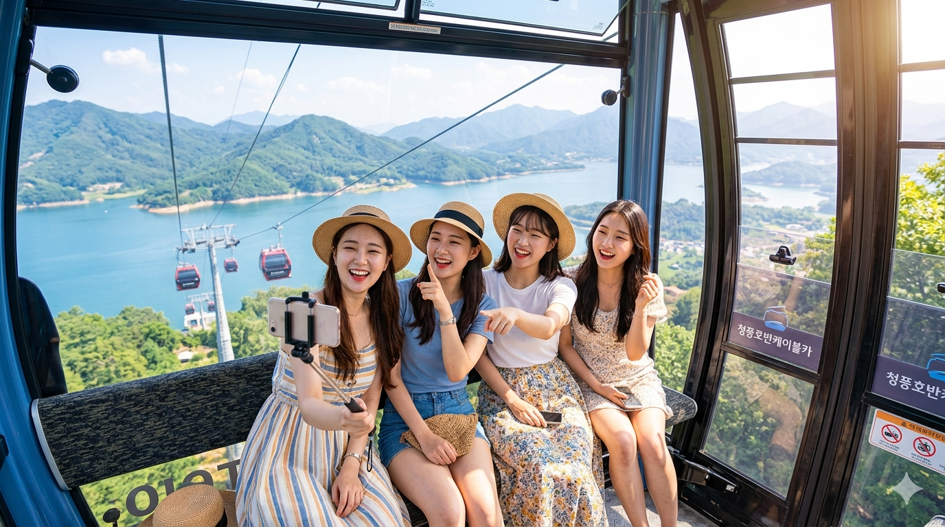 [강원 특선1] 청풍호 케이블카와 옥순봉 출렁다리 & 운탄고도 곤돌라-1박2일 기차여행 - 상세 이미지 3