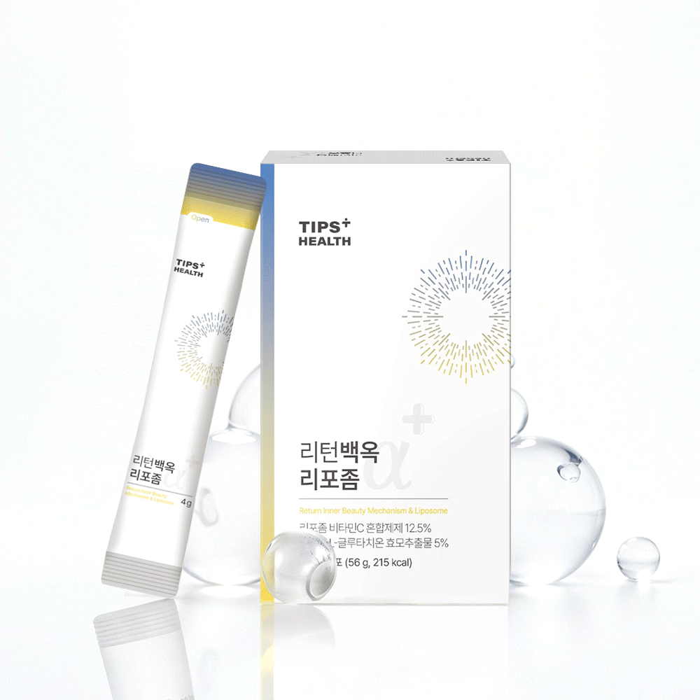 팁스헬시 리턴백옥 리포좀 글루타치온 비타민C 스틱 14개입, 1개 - 상품 이미지