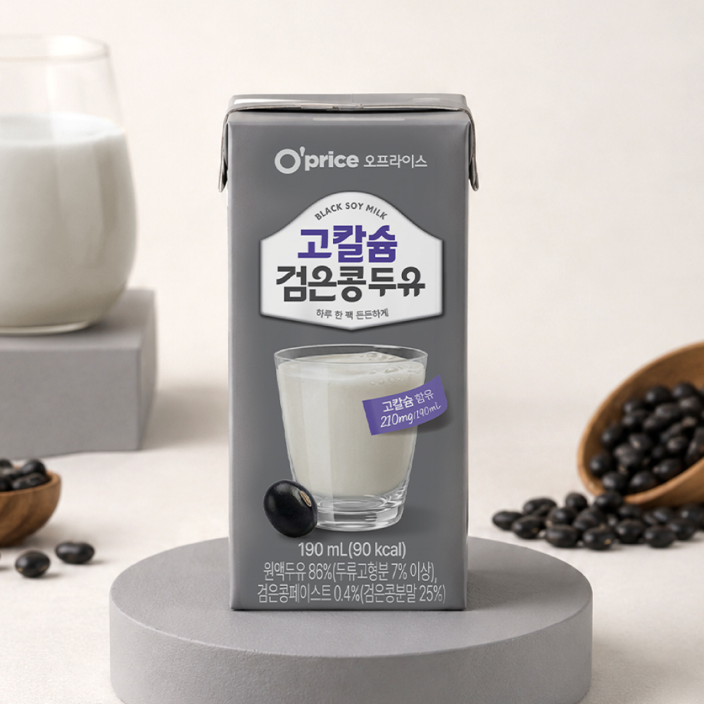  오프라이스 고칼슘 검은콩 두유 190ml 20개 - 상세 이미지 2