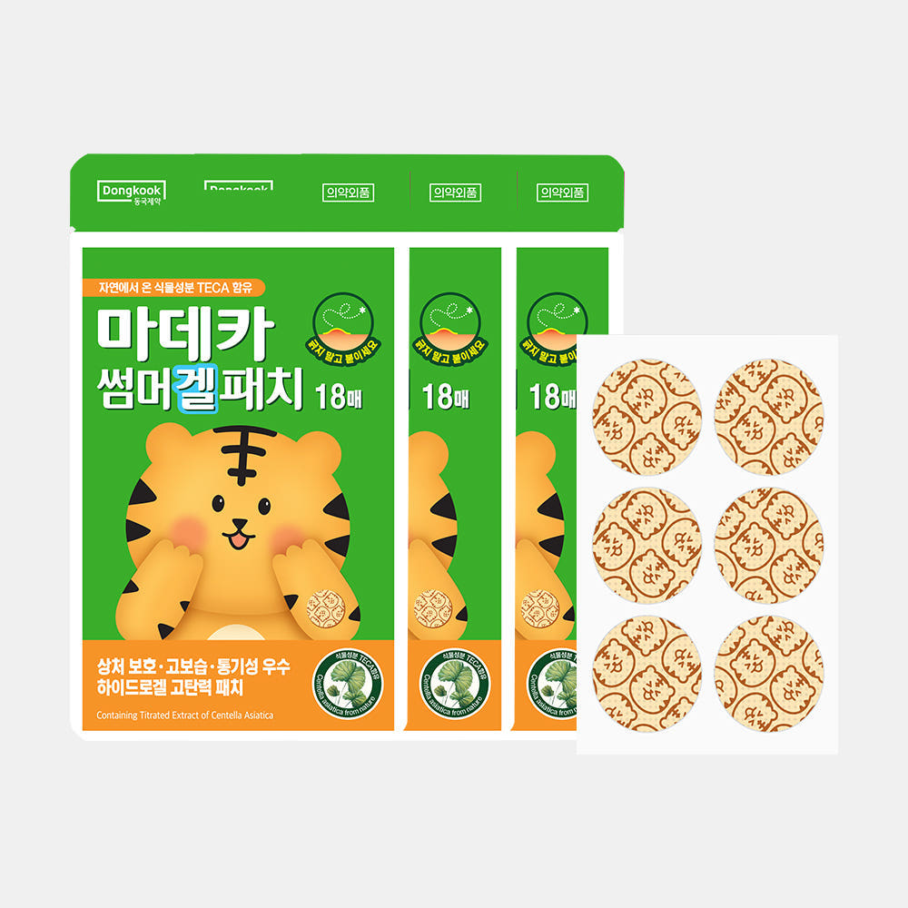 동국제약 마데카 썸머 겔 패치 18매 3개, 6개 택1 (총 54매, 108매) 가격 비교 동국제약 생활건강 동국제약 마데카 썸머 겔 패치 18매 3개, 6개 택1 (총 54매, 108매)