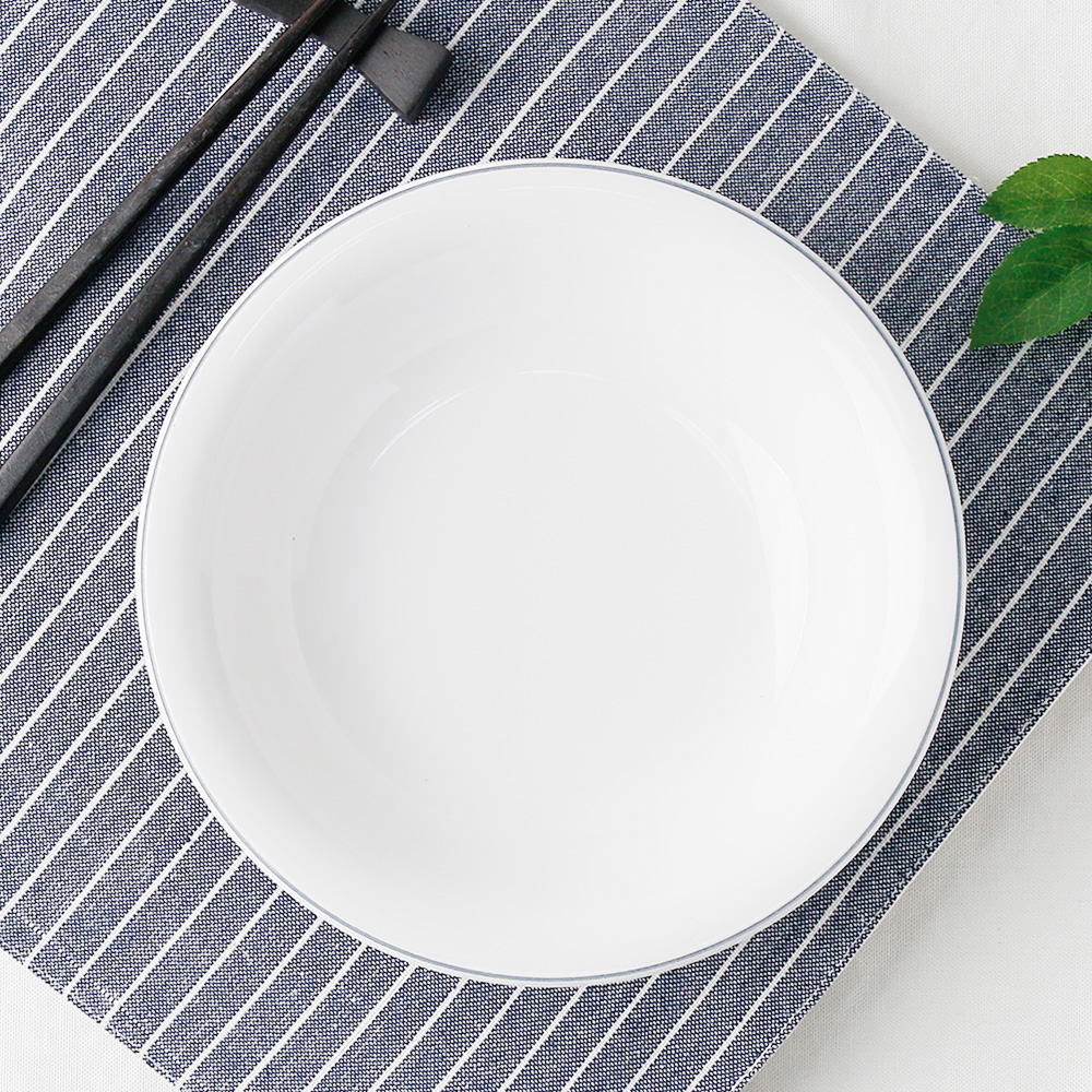 라인 멜라민 업소용 분식 뷔페 돈까스 분식집 그릇 접시 12cm, 옥돌 - 상세 이미지 3