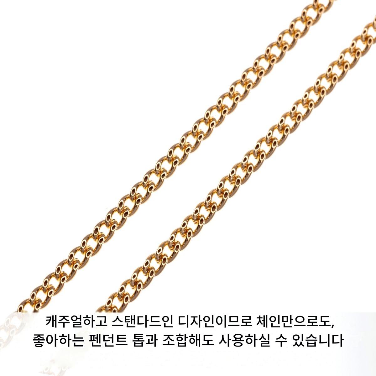 18K 골드 목걸이 체인목걸이 1.65mm 레이어드 쥬얼리 이미지 8