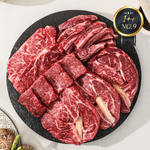 1++(9)등급 한우 구이한판 800g 등심+갈비살+눈꽃로스구이 맛있게 먹은 솔직 후기 - 상품 이미지 1