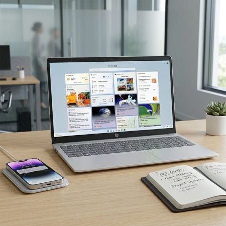 HP 15-fc1058AU 라이젠5 윈도우 11홈 가성비 사무용 노트북 16GB, 512GB, 윈11홈 실버