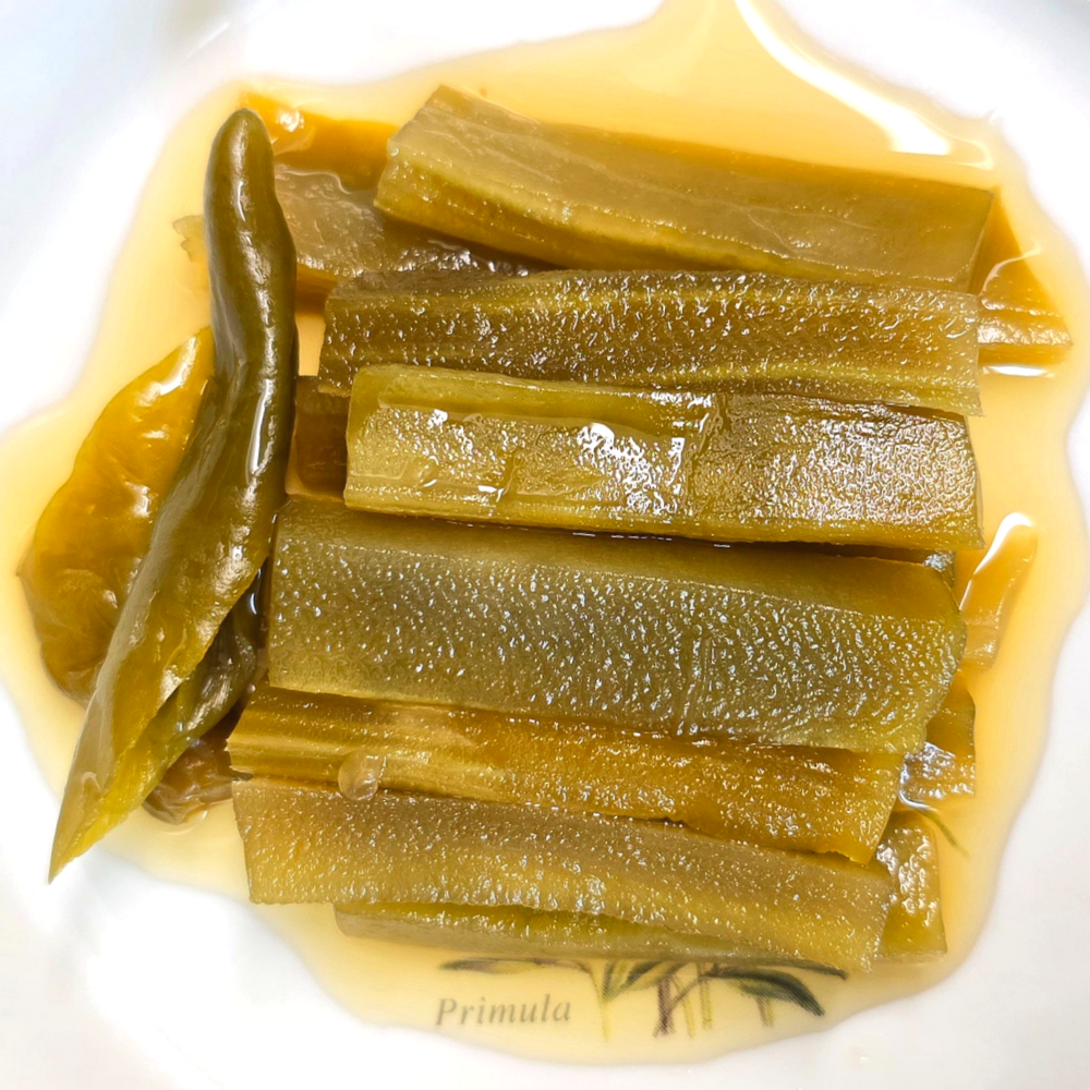 청양 궁채장아찌 국내제조 매콤한 상추대 업소용 도매 줄기상추 짱아찌 절임 2kg, 1개 이미지 2