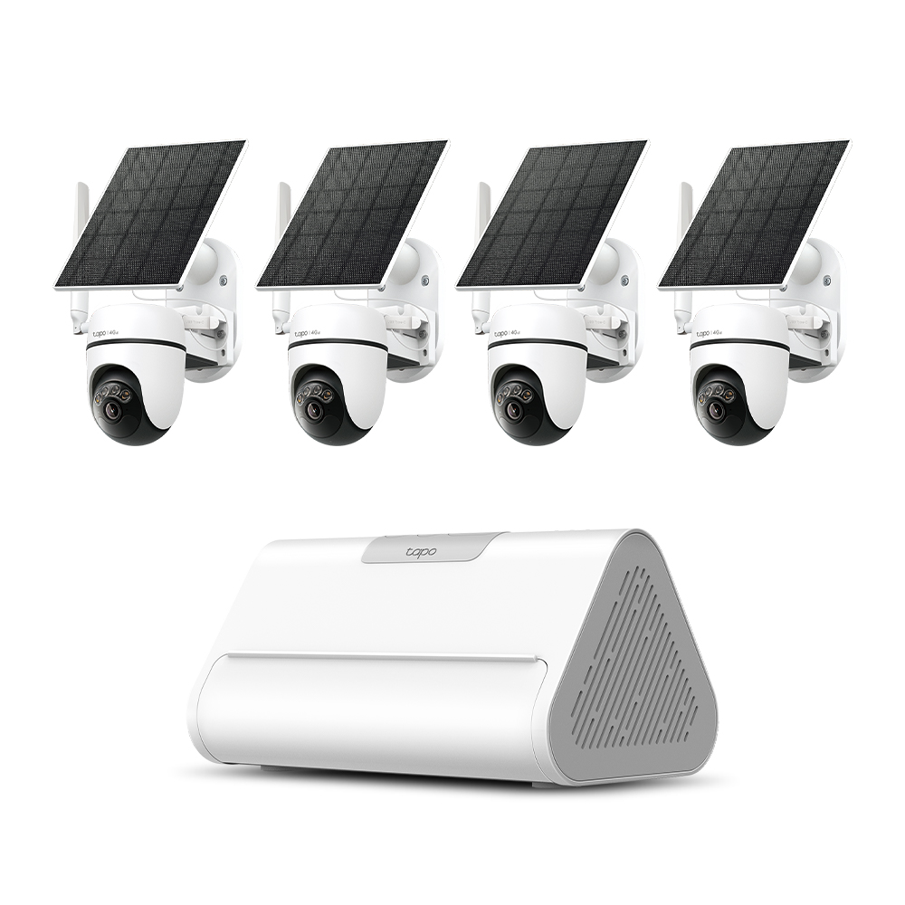 실외 태양광 4G LTE 카메라(Tapo C615G Kit) + 허브(Tapo H500) Set 태양광 충전 회전형 풀컬러 실외용 카메라 CCTV - 상품 이미지