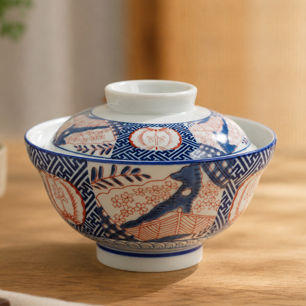 코하루 도자기 돈부리 그릇 세트 2colors 일본 덮밥 텐동 면기 신혼부부선물 뚜껑포함 이미지 6
