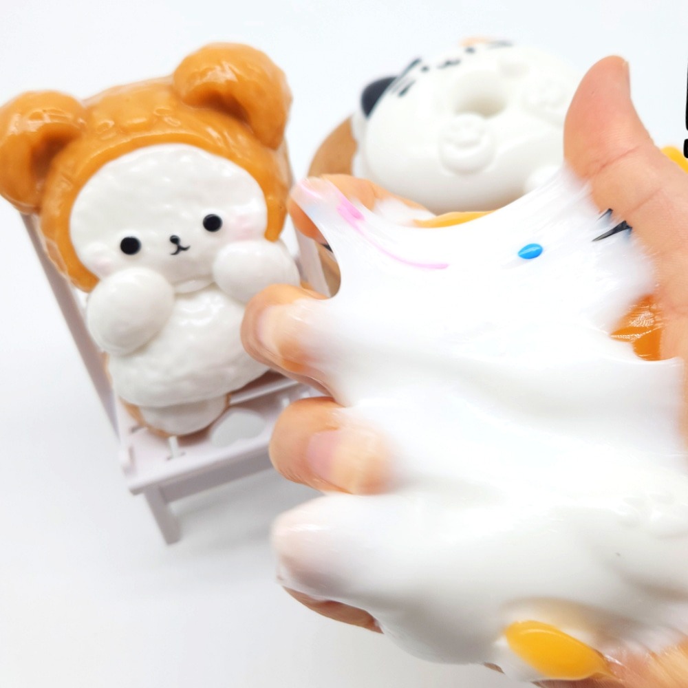 말랑 꾹냥이 워터감 생크림 말랑이 고양이 스퀴시 - 상품 이미지