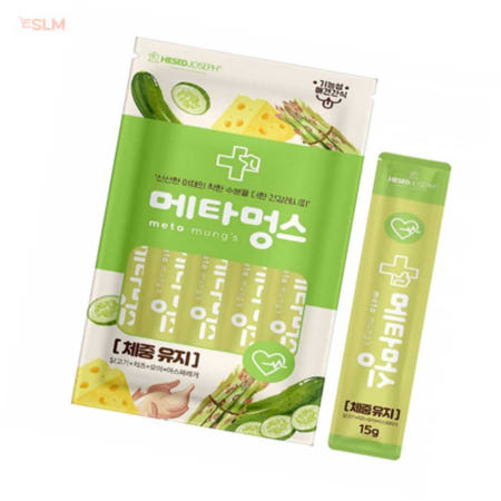 신라마켓협력사 신라마켓s 짜먹는간식 메타멍스 비만 관리 15g 5p 강아지추르 강아지간식