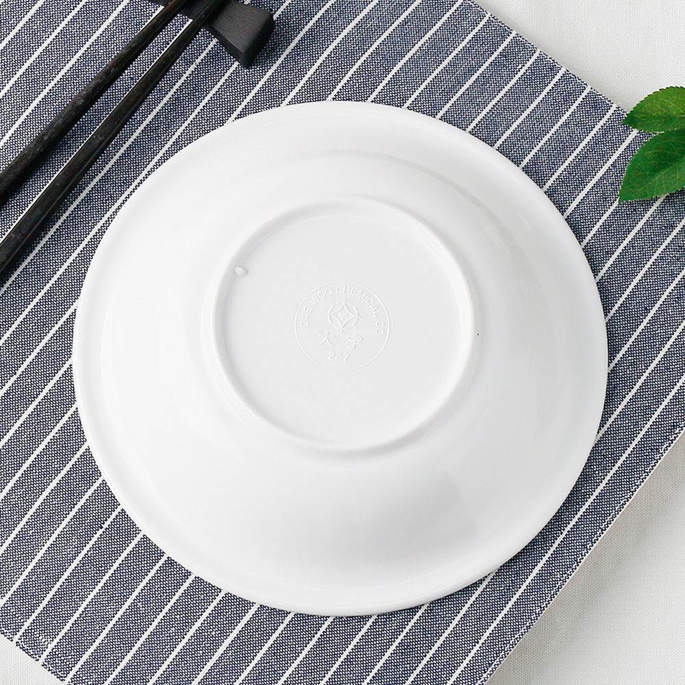 라인 멜라민 업소용 분식 뷔페 돈까스 분식집 그릇 접시 12cm, 옥돌 - 상세 이미지 4
