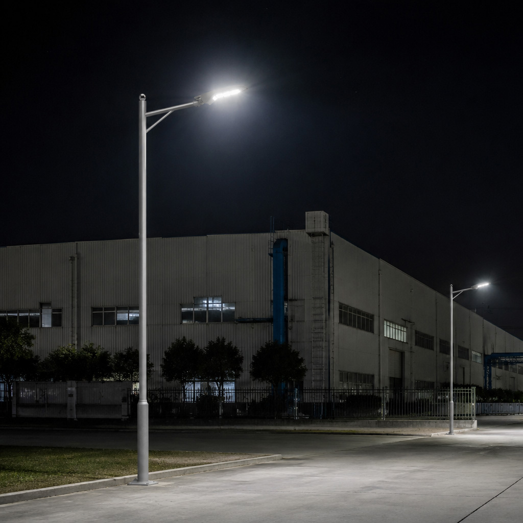 도로 LED 가로등 헤드 75W 가로등주 3m 전기 보안등 외등 아파트 공원 강관주 폴대 이미지 8