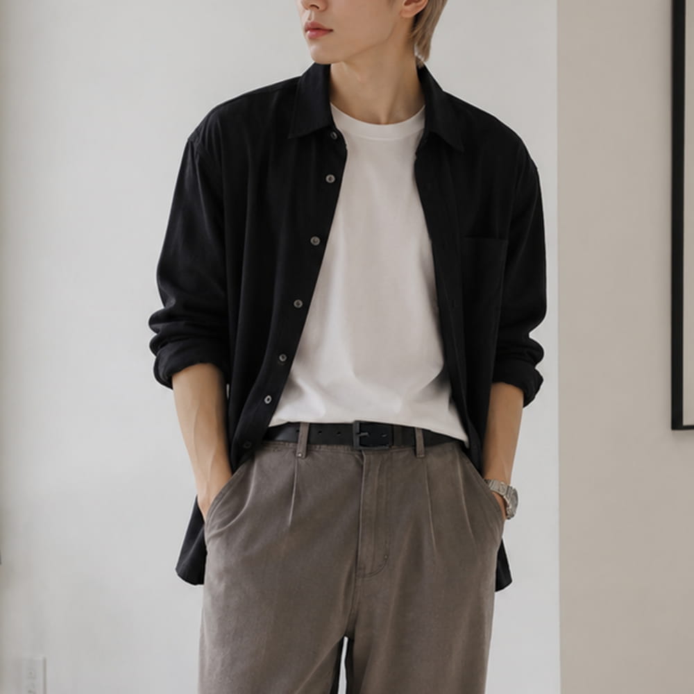 35mm 이탈리아 통가죽 모던스퀘어 벨트 HN07 유공벨트 - 상세 이미지 2