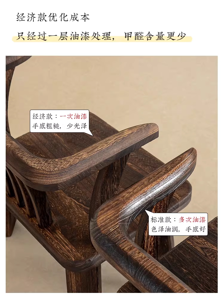 등받이 좌식 의자 다도 기도 다다미 앉은뱅이 체어 기본 이미지 7