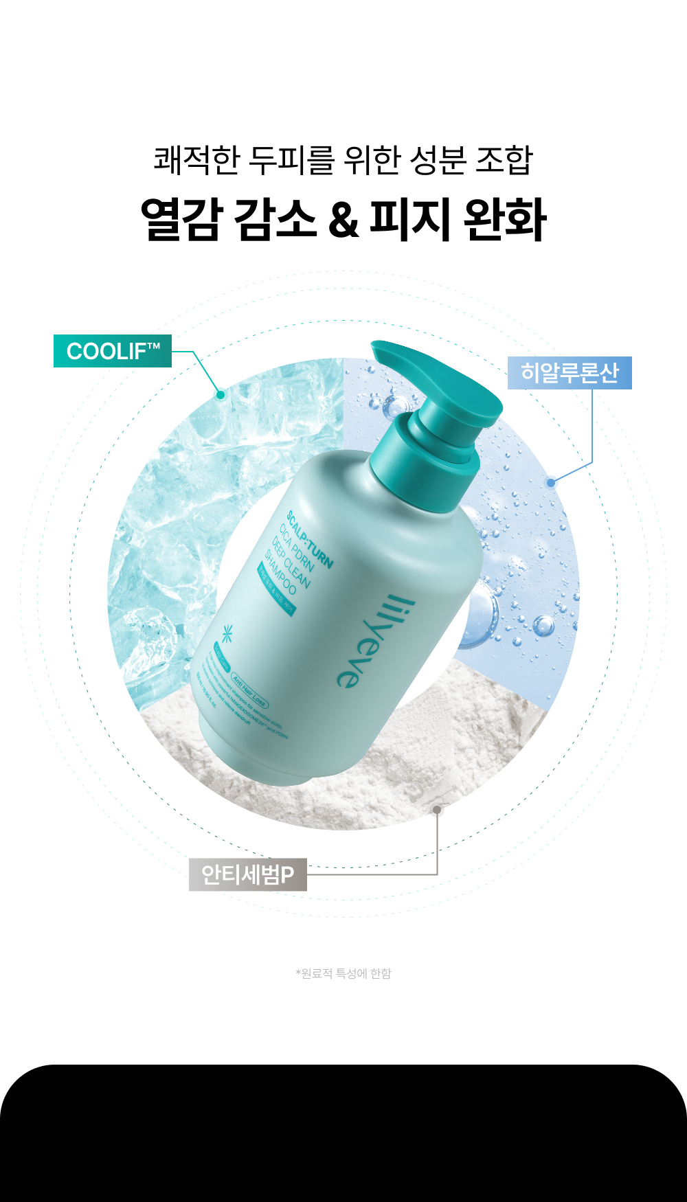 LILYEVE Scalpturn Cica PDRN Deep Clean Cooling Shampoo - description 31