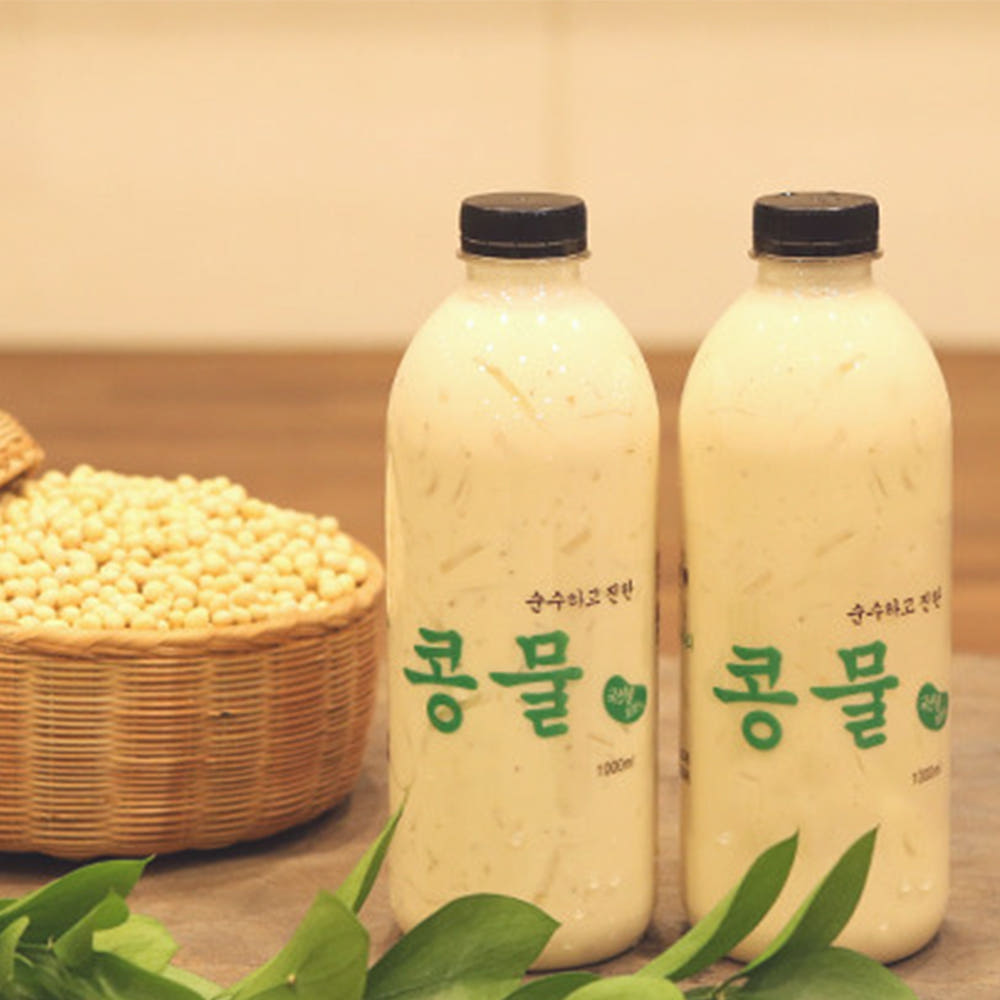 마시는 건강 콩물, 우뭇 가사리 콩국수 겸용 콩물 1000ml - 상품 이미지