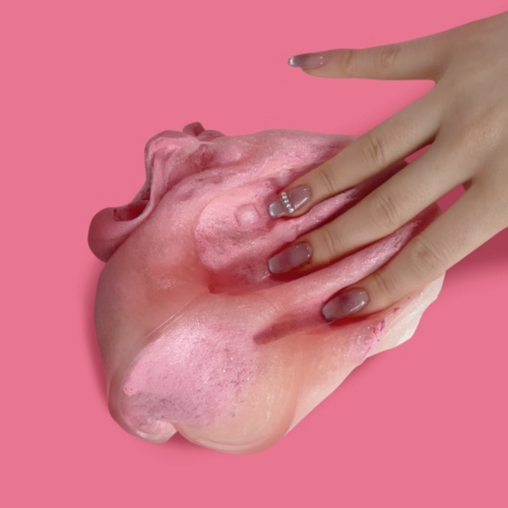 피치 샤베트 슬라임 샤오홍슈 말랑이 촉감 힐링 스트레스해소 이미지 6