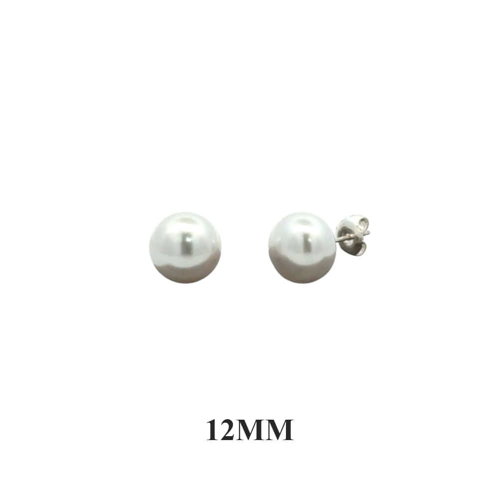 실버925 왕진주 볼드 귀걸이 12-16mm - 상세 이미지 4