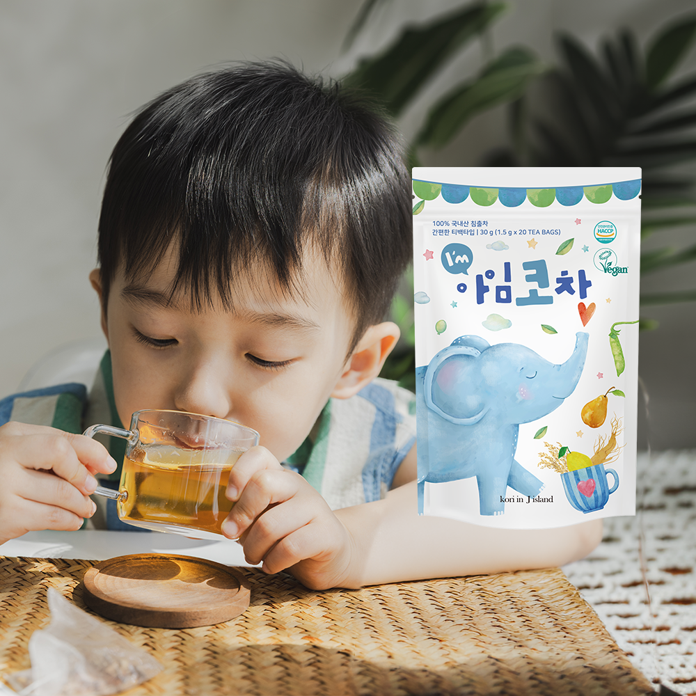 코리인제이아일랜드 아임코차 작두콩차 배도라지 모과 아기물 환절기 티백 국산 - 상품 이미지
