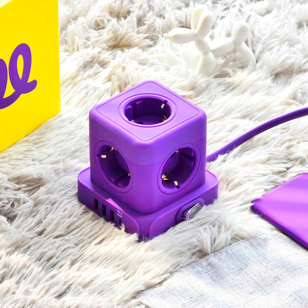 데코아르 비비드 5구 1.8M 4000W USB 멀티 콘센트 큐브 고용량 멀티탭 이미지 8