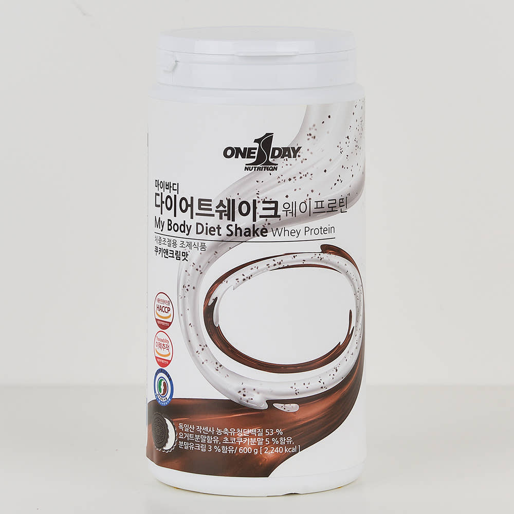 마이바디 웨이프로틴 쉐이크 독일산 농축유청단백질 WPC, 쿠키앤크림맛 600g - 상세 이미지 3