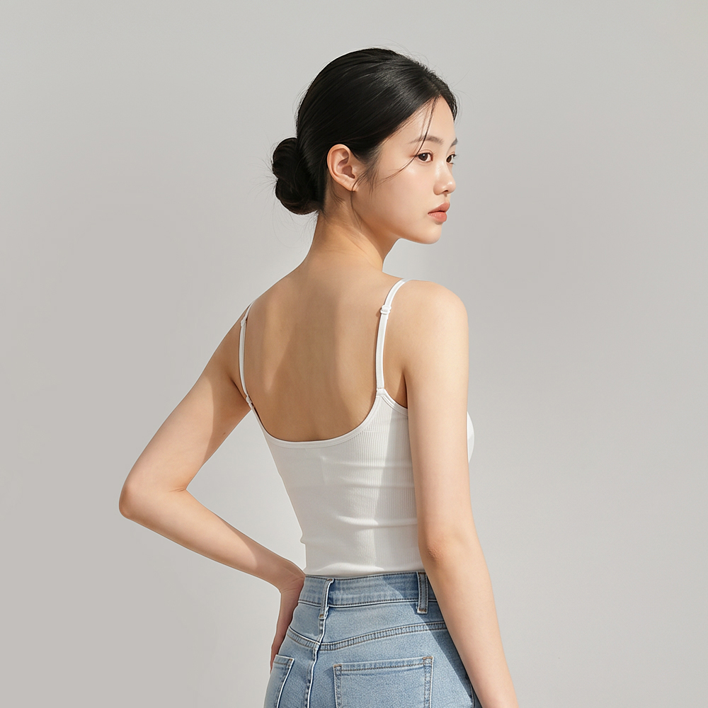 힙핑크 [+3cm] 올데이 컴포트 모달 볼륨 캡 롱 끈나시 - 상세 이미지 2