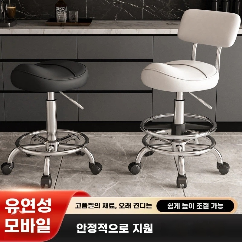 등받이 미용시술의자 회전 카운터의자 기본형 - 상세 이미지 4