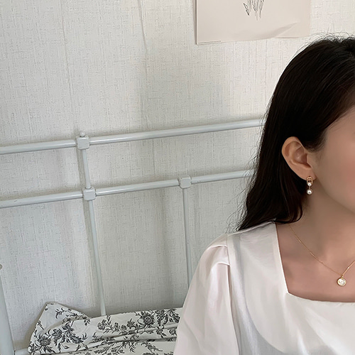 실버925 꼬임 담수 남양 진주 귀걸이 이미지 7