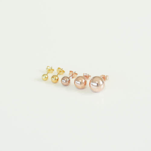 실버925 기본 은 볼 귀걸이 4,5,6,8,10mm - 상세 이미지 3