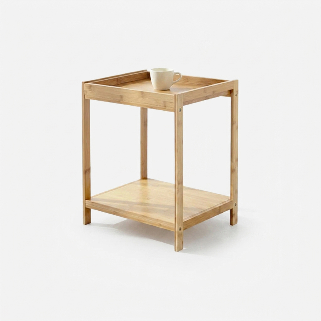 JAWAL 원목선반 대나무 41x32x49, 2단, WFR126B 5301.6767 이미지 4