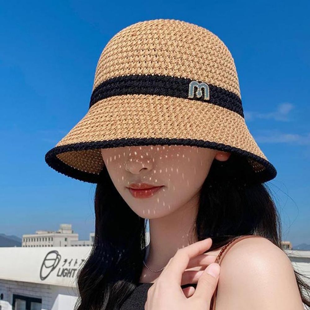 라탄선캡 창넓은썬캡 해가림모자 차광모자 접는 가벼운 이미지 8