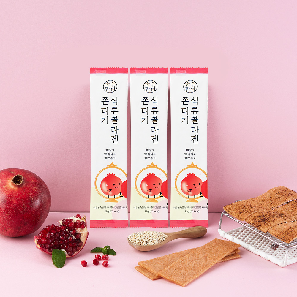 순수한집 석류콜라겐 쫀드기 15개입 - 상세 이미지 3