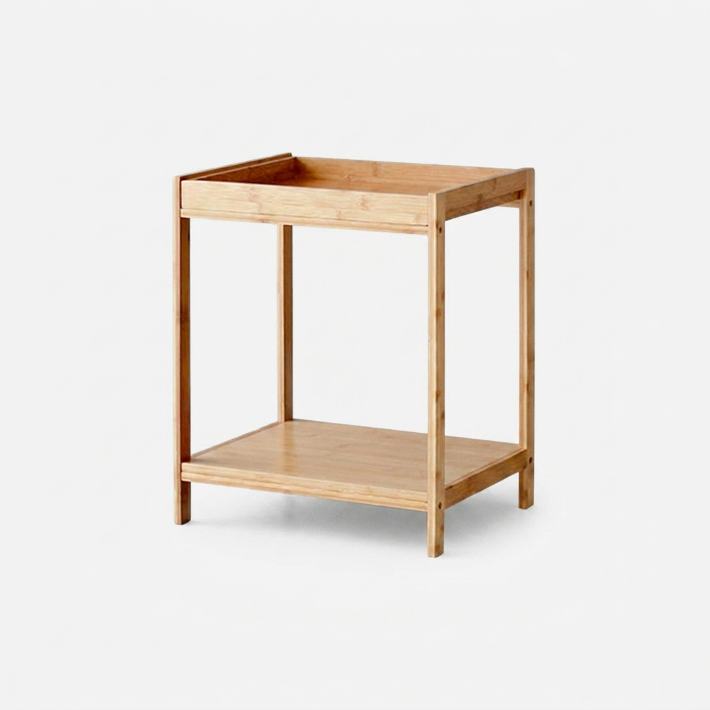 JAWAL 원목선반 대나무 41x32x49, 2단, WFR126B 5301.6767 이미지 2