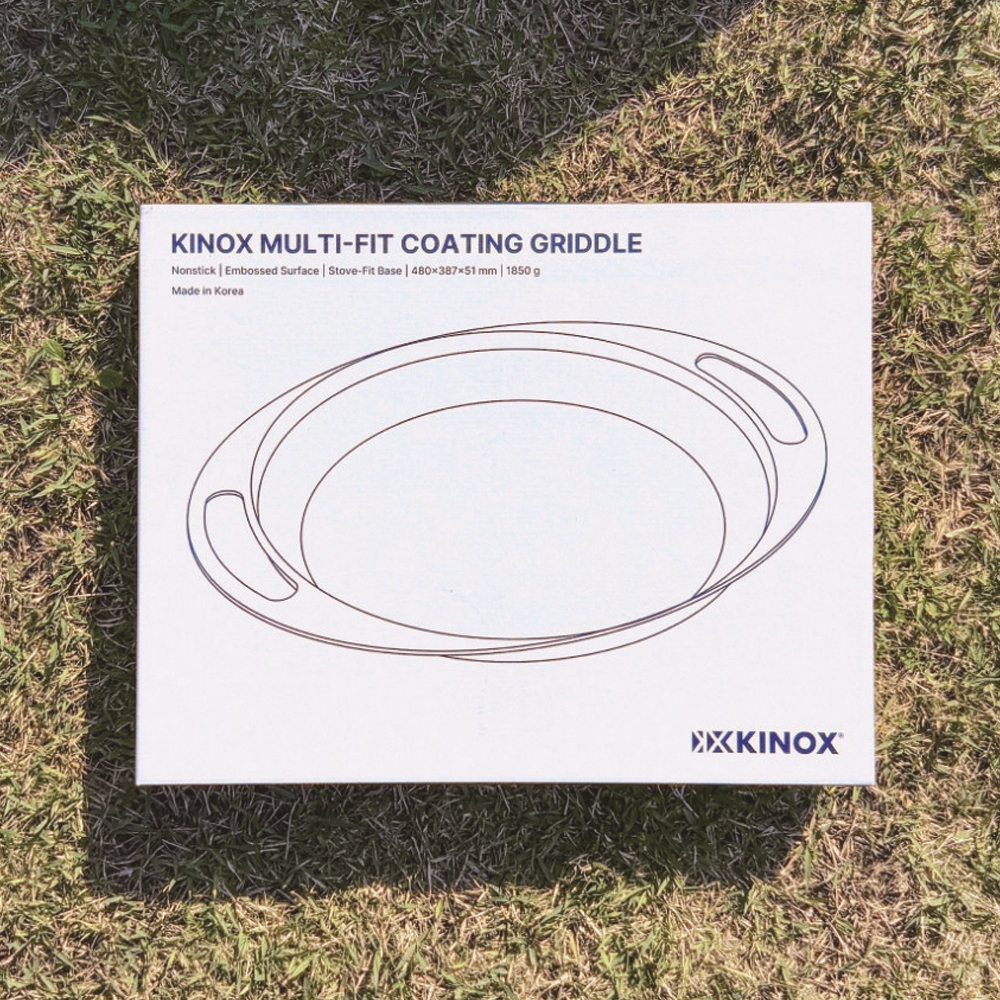 키녹스 멀티핏 코팅 전골 그리들 캠핑 깊은 대형 코팅그리들 주물 불판 38cm 4L - 상세 이미지 4