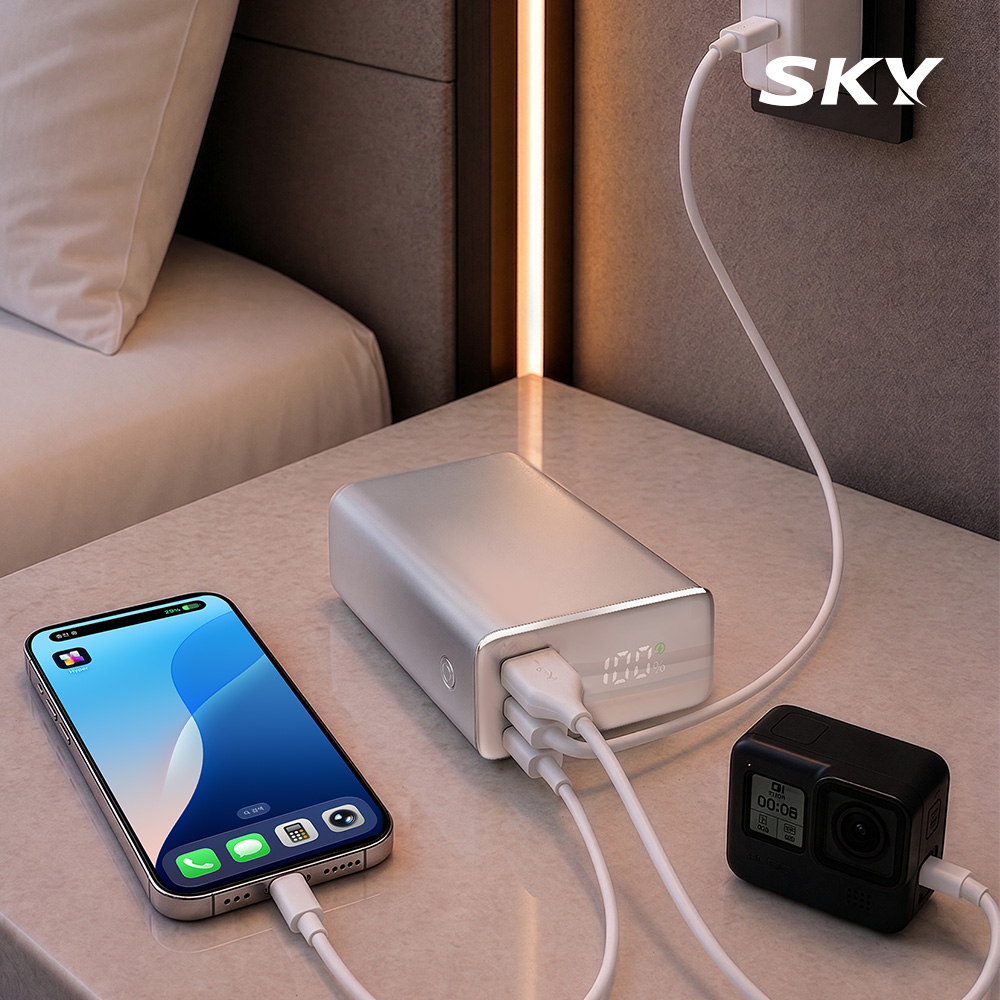 스카이 필 솔리드 반고체 세이프 20000mAh 22.5W 보조배터리 실버 - 상세 이미지 5