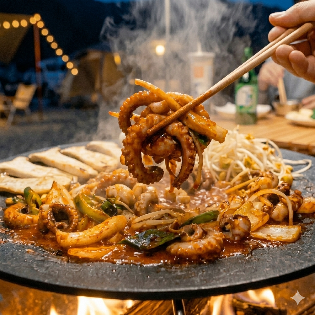 타우린폭탄 보양선 저당 쭈꾸미 볶음 양념 밀키트 캠핑 요리 보양식 500g, 10개 - 상세 이미지 3