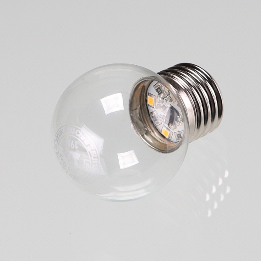 LED 칼라 인지구 G45 1.5W 투명 전구색 매장 카페 클래식 램프 일광전구 - 상세 이미지 4