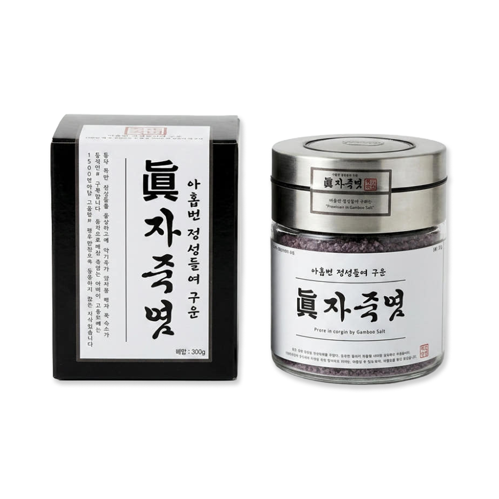 9회구운 자죽염 300g 용융소금 고체형죽염 명절 설추석 효도 선물 소금 - 상품 이미지