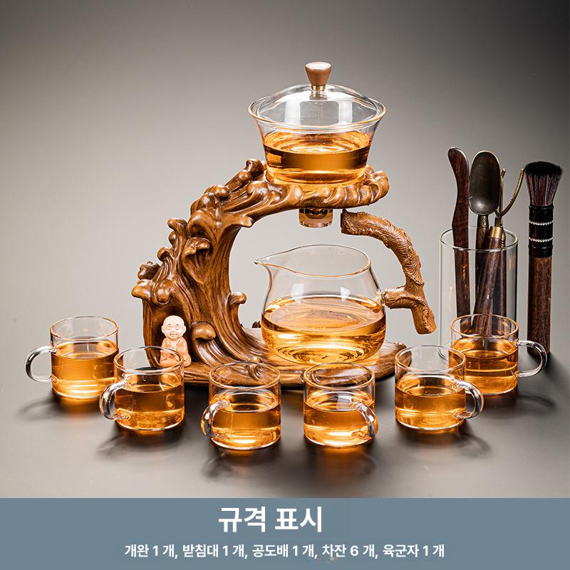 유리 자동 차세트 찻잔 세트 티메이커 다기 찻주전자 가정용 기본 규격 없음 이미지 8