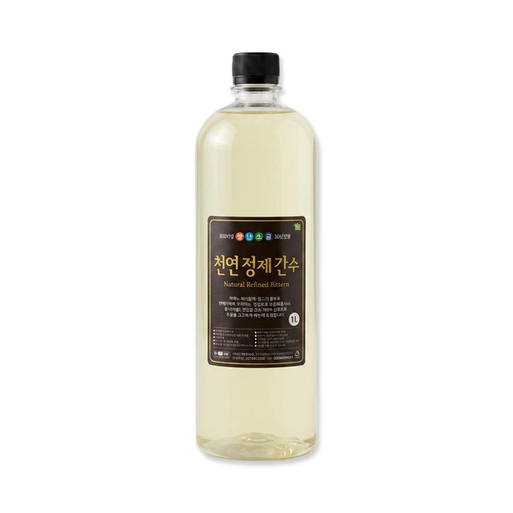 청년소금 간수 천연 정제 두부 응고 무첨가 국내산 간수 500ml, 1개 - 상품 이미지