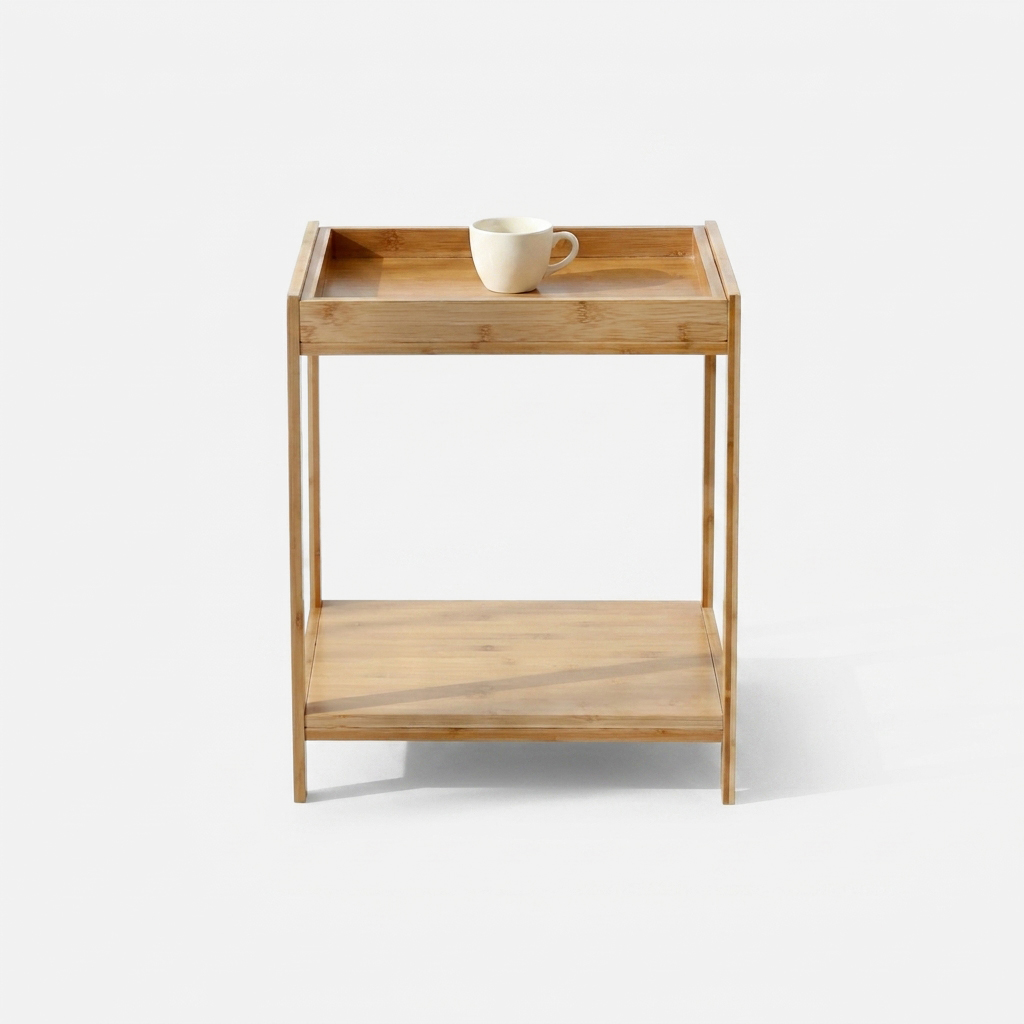 JAWAL 원목선반 대나무 41x32x49, 2단, WFR126B 5301.6767 이미지 3