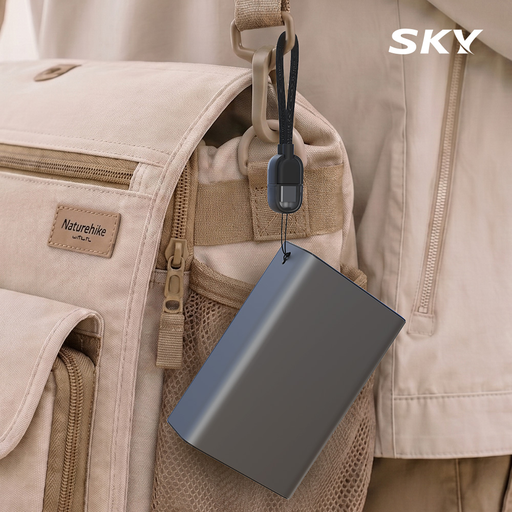 스카이 필 솔리드 반고체 세이프 20000mAh 22.5W 보조배터리 실버 이미지 7