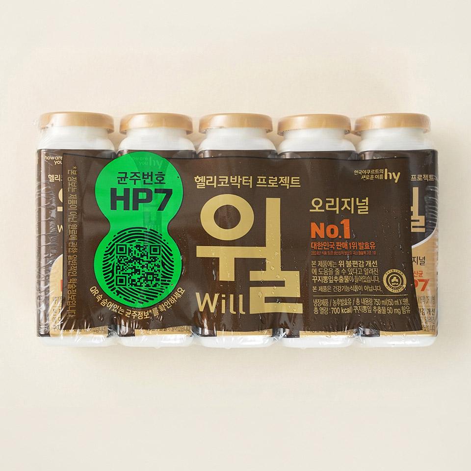 메가마트 한국야쿠르트 헬레코박터 프로젝트 윌 150ml(x5개) - 메인 이미지