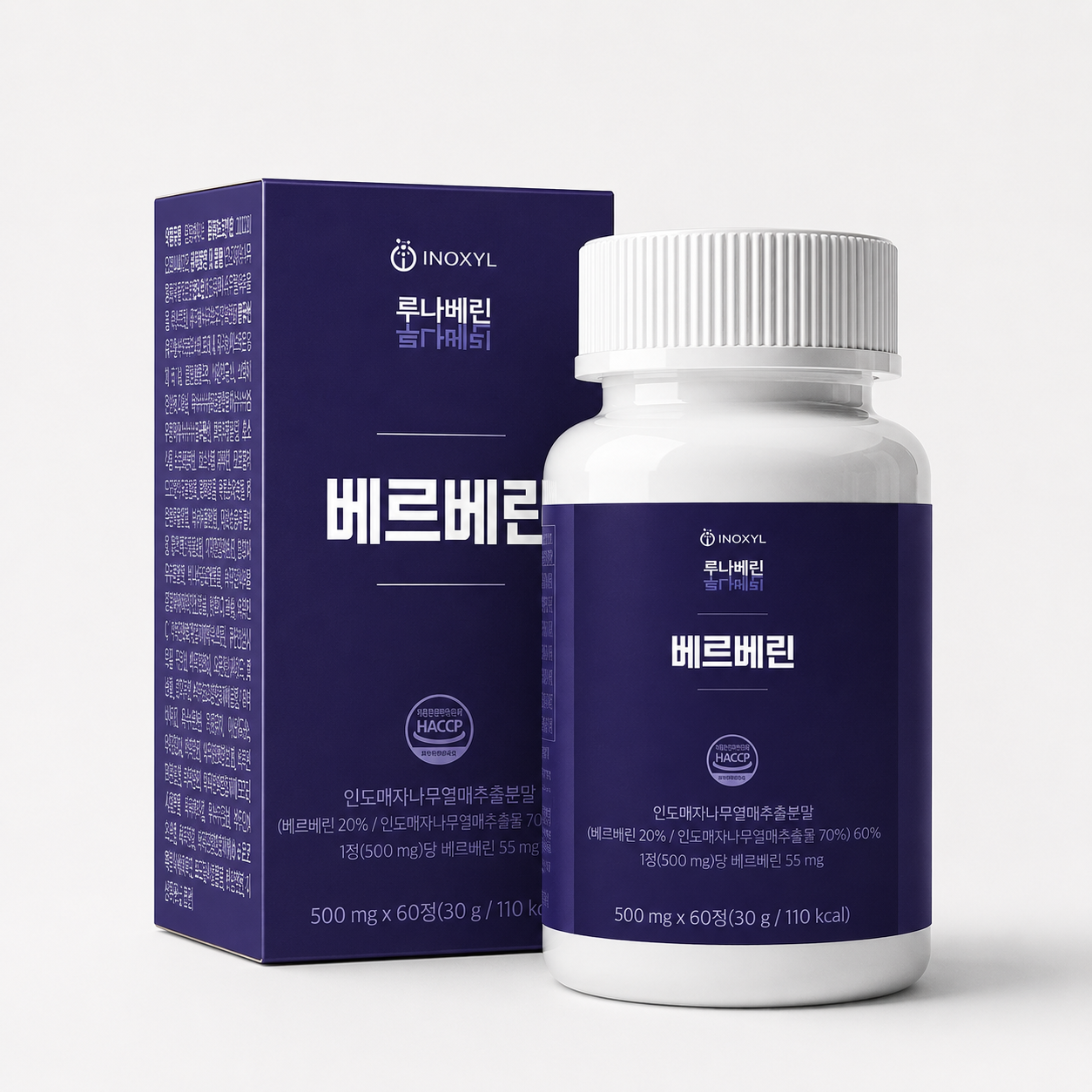 이녹실 여성용 베르베린 루나베린 난포대사제 500mg x 60정, 1개 - 상세 이미지 3